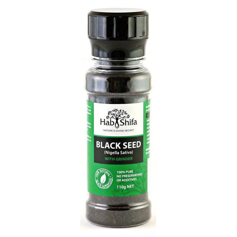 Black Seed (Nigella Sativa) with Grinder - 110g/net - Eco Ummah