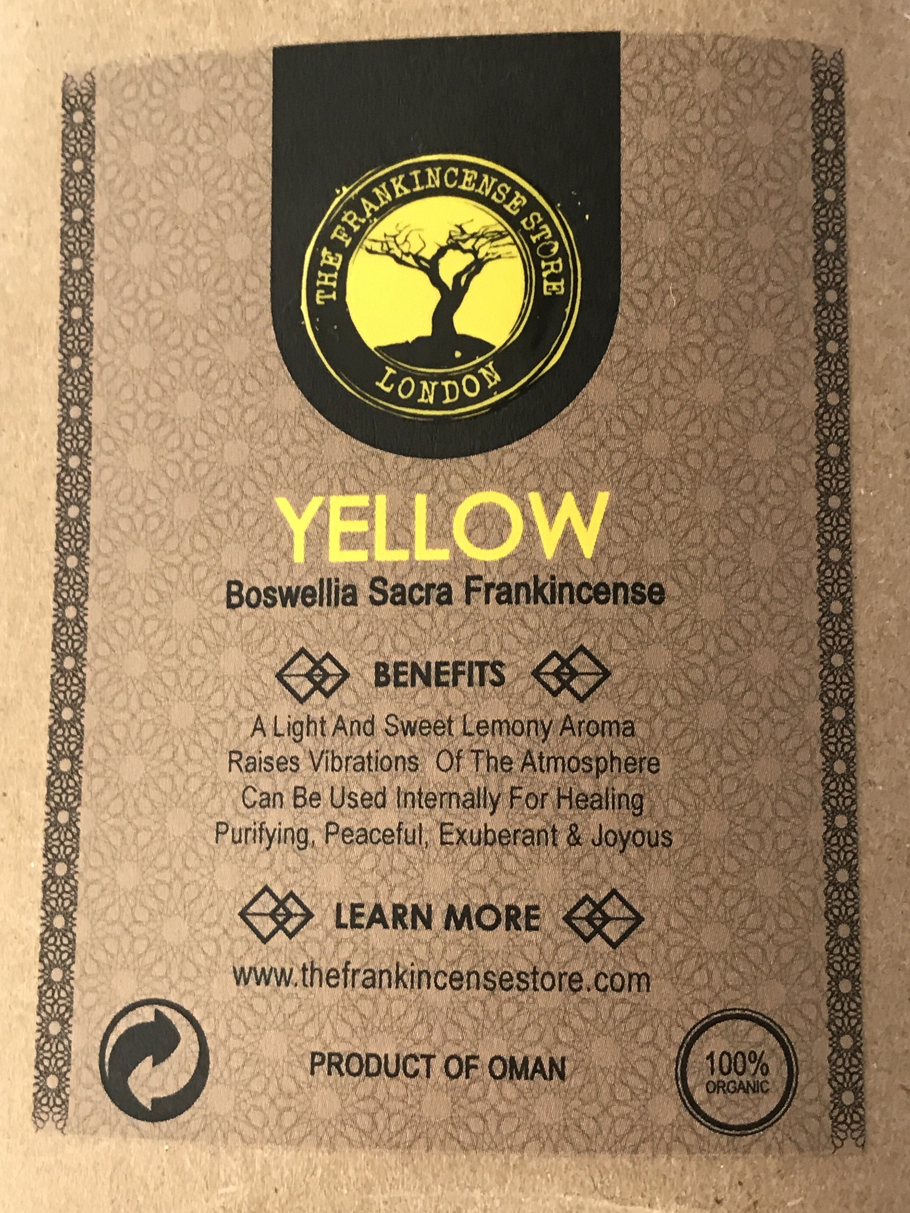 Yellow Hojari Frankincense Resin - Eco Ummah