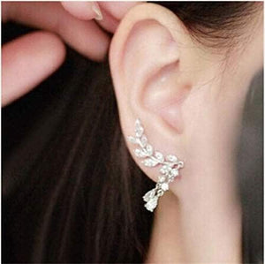 Organic Hammered Hoop Stud Earrings